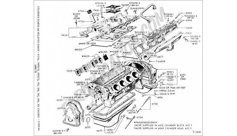 ford 302 engine parts diagram